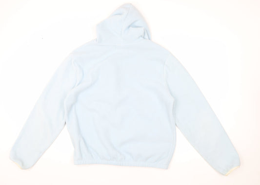 FILA Men's Blue Hooded 1/2 Zip Fleece Hoodie, Size L