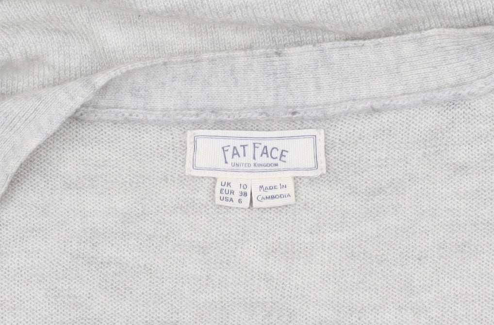 Fat Face Women's Grey Cardigan Size 10