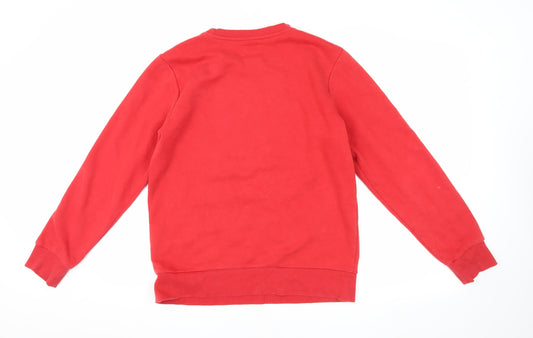 Converse Boys Red XL Pullover Sweatshirt with Logo