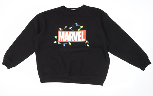 Marvel Men’s Black Christmas Sweatshirt M