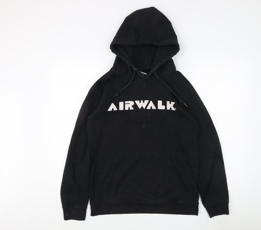 Airwalk Men's Black Small Pullover Hoodie, Skate Style