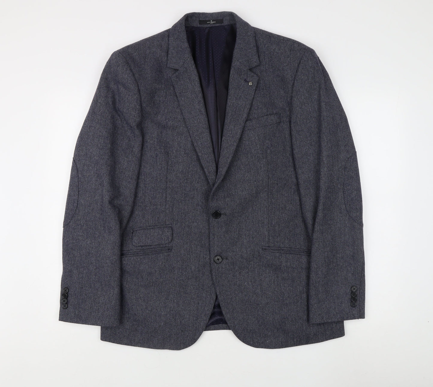 Jeff Banks Men’s Blue Single-Breasted Blazer 42