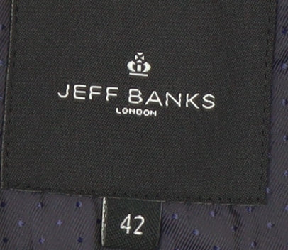 Jeff Banks Men’s Blue Single-Breasted Blazer 42