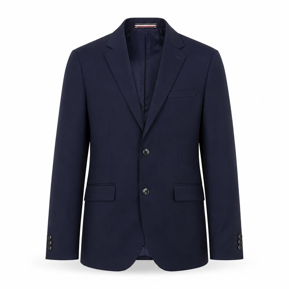 Mens 38 Chest Regular Moss Bros Blue Two-Button Blazer