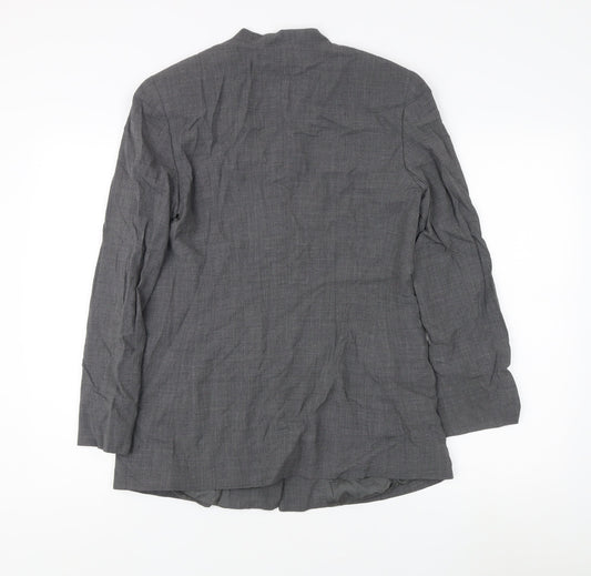 Mani Women's Grey Tweed Long Coat, Size 16