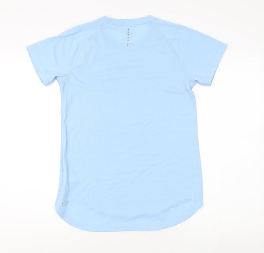Puma Women's Blue T-Shirt Size 10 Crew Neck Sport