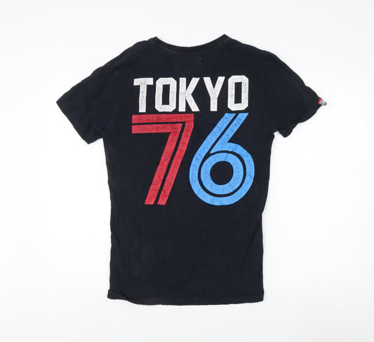 Superdry Men's Black Graphic Print T-Shirt, Size S