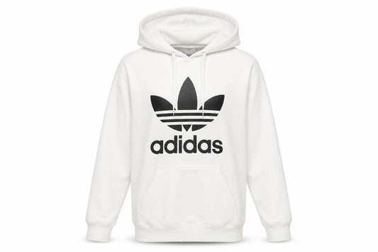 Mens UK XS Regular adidas White Pullover Hoodie