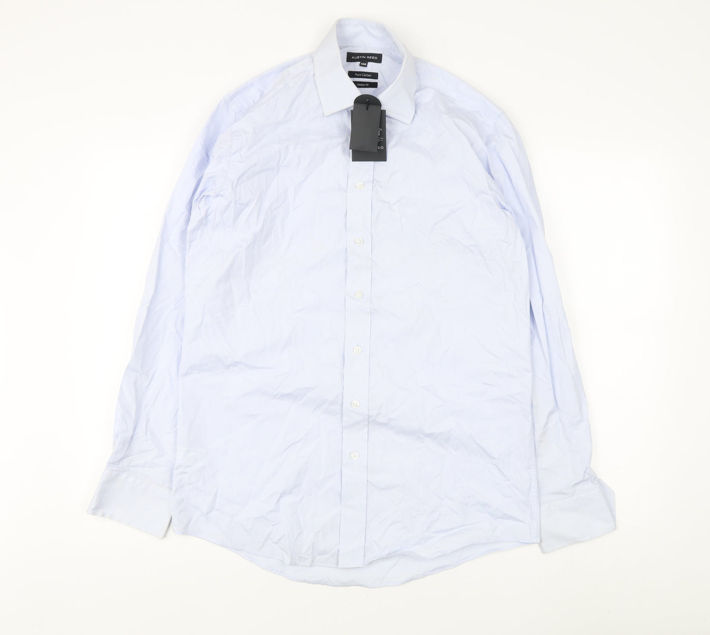 Austin Reed Men's Blue Classic Fit Dress Shirt
