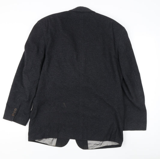 Marks & Spencer Men's Grey Blazer 40S Wool Blend