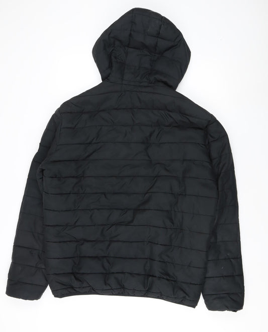 Jack & Jones Men's Black Puffer Jacket XL