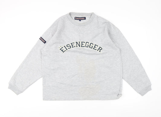 Eisengger Grey Logo Sweatshirt, Men's L, Pullover
