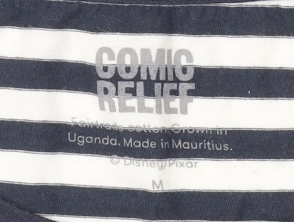 Comic Relief Unisex Disney Striped T-Shirt M