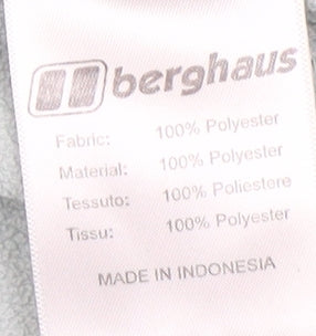 Berghaus Women's Grey Fleece Pullover 1/4 Zip Size 10