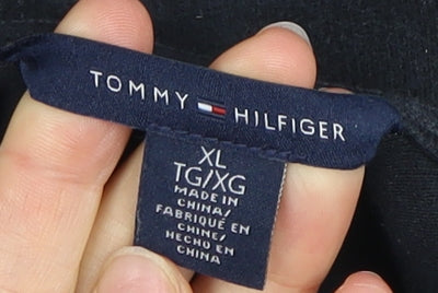 Tommy Hilfiger Women's Black Polo Shirt XL