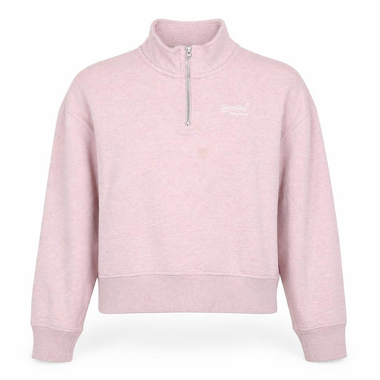 Womens UK 10 Regular Superdry Pink Pullover Sweatshirt