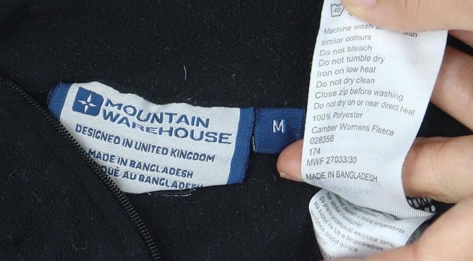 Mountain Warehouse Black Fleece Pullover Sweatshirt M