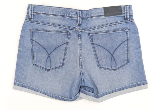 Calvin Klein Women's Blue Cut-Off Shorts Size 8