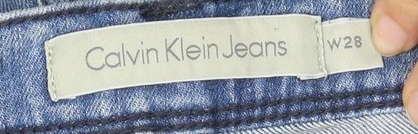 Calvin Klein Women's Blue Cut-Off Shorts Size 8