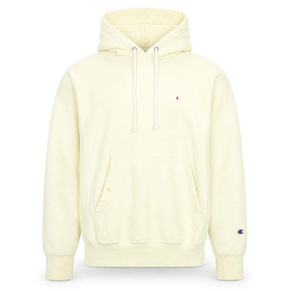 Mens UK XS Regular Champion Yellow Pullover Hoodie