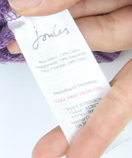Joules Women's Medium Purple Pullover Hoodie