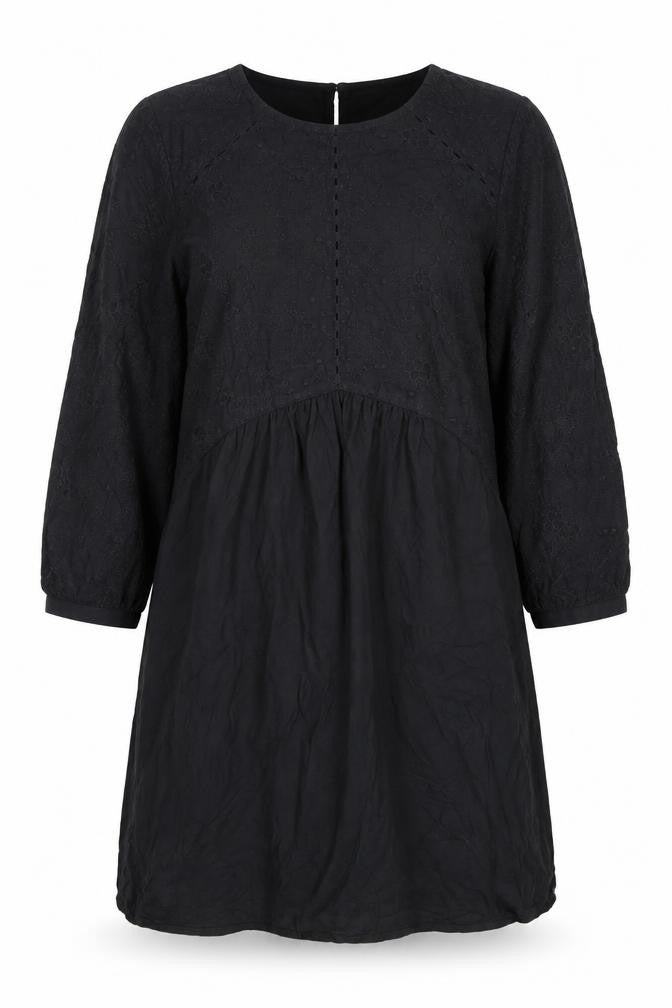F F Women’s Black 3/4 Sleeve Dress, Size 12