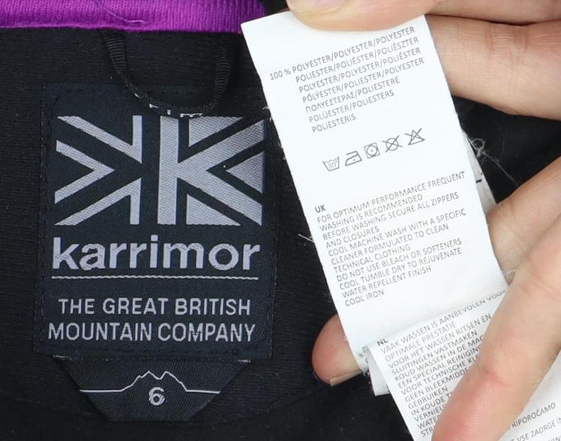 Karrimor Women's Black Fleece Jacket Size 10