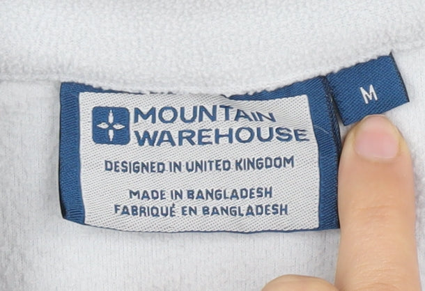 Mountain Warehouse White Fleece Sweater M, Unisex, Lightweight, Zip