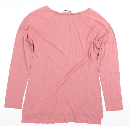 Fat Face Women's Pink Long Sleeve T-Shirt Size 8