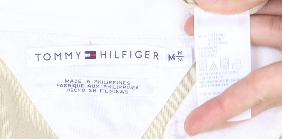 Tommy Hilfiger Womens Beige Polo Shirt M