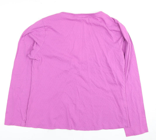 Patrizia Pepe Women’s Pink V-Neck Long Sleeve T-Shirt