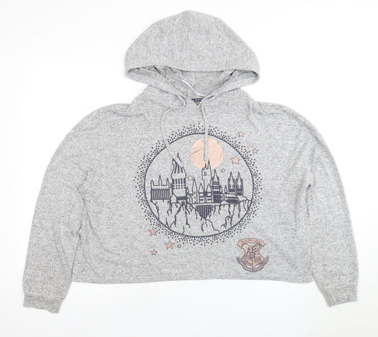 H. Potter Grey Women's Pullover Hoodie Size 6,8
