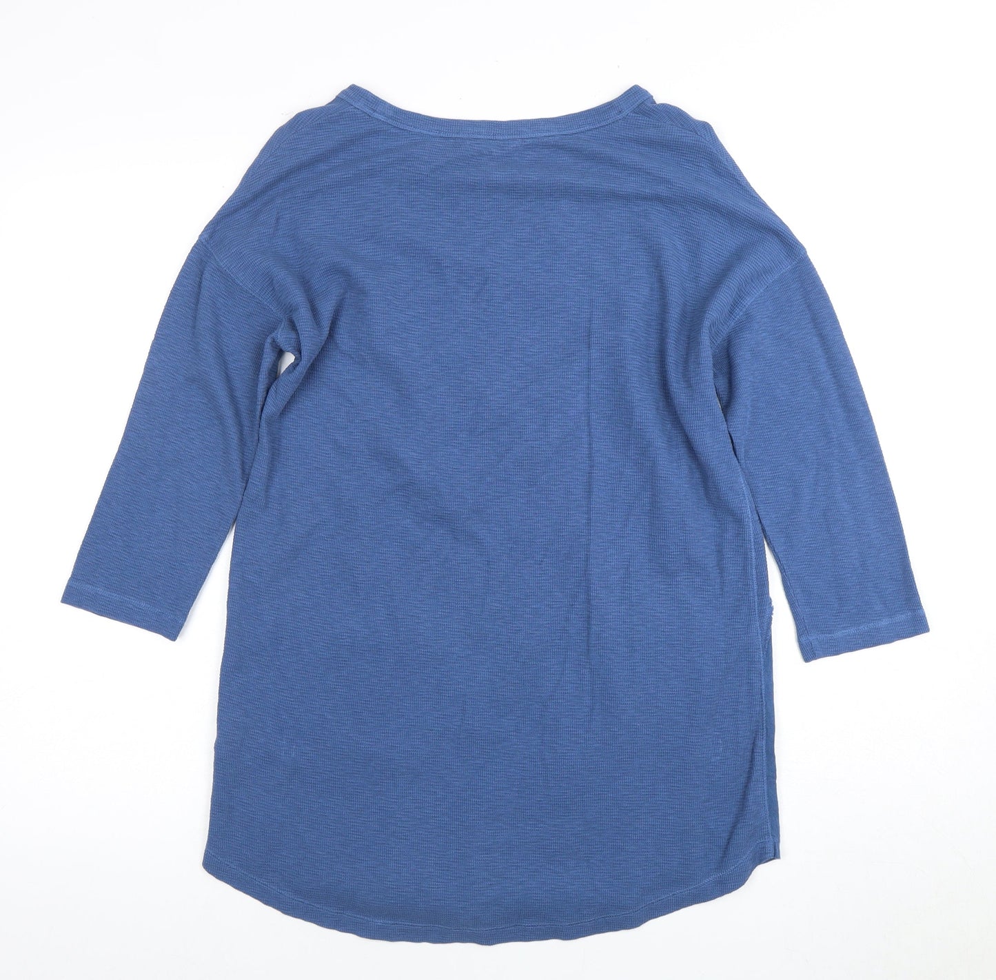 Womens UK Size 6 White Stuff Blue Cotton Blend Blouse