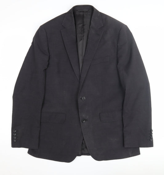 Moss 1851 Men's Grey Regular Suit Jacket 40R