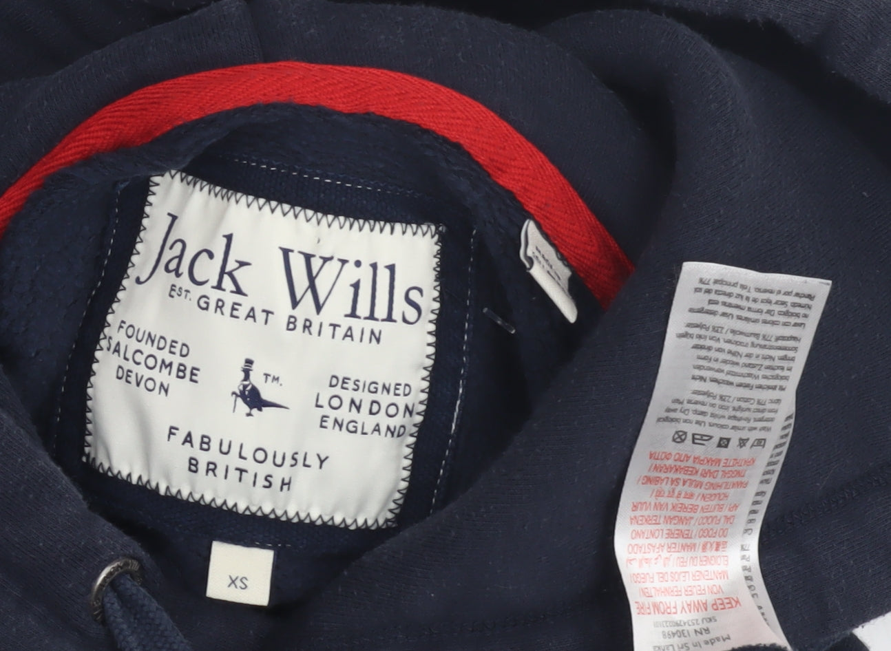 Jack Wills Men's Blue Hoodie XS Pullover Style