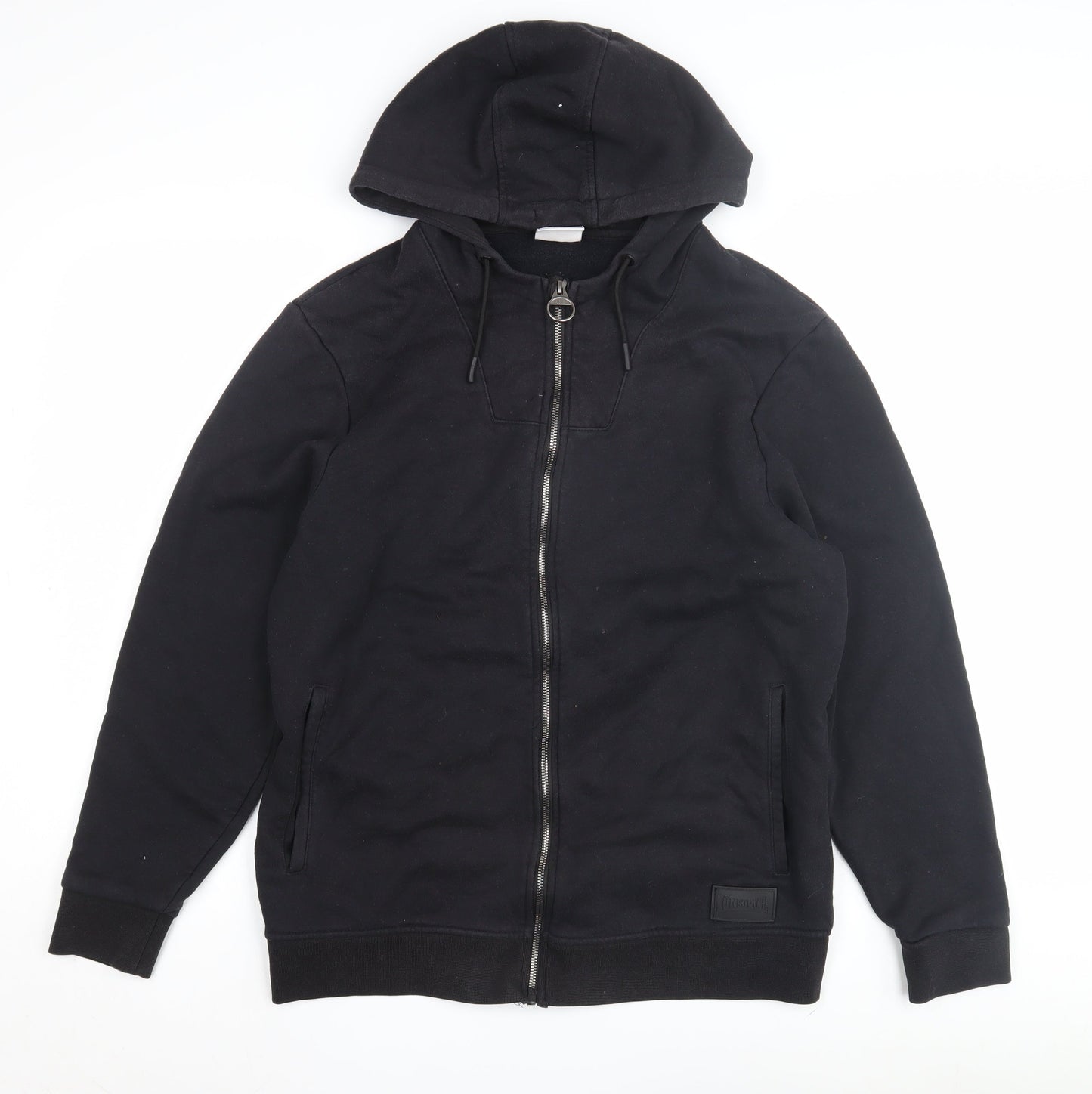 Unisex Adults UK 14 Regular Lonsdale Black Full Zip Hoodie