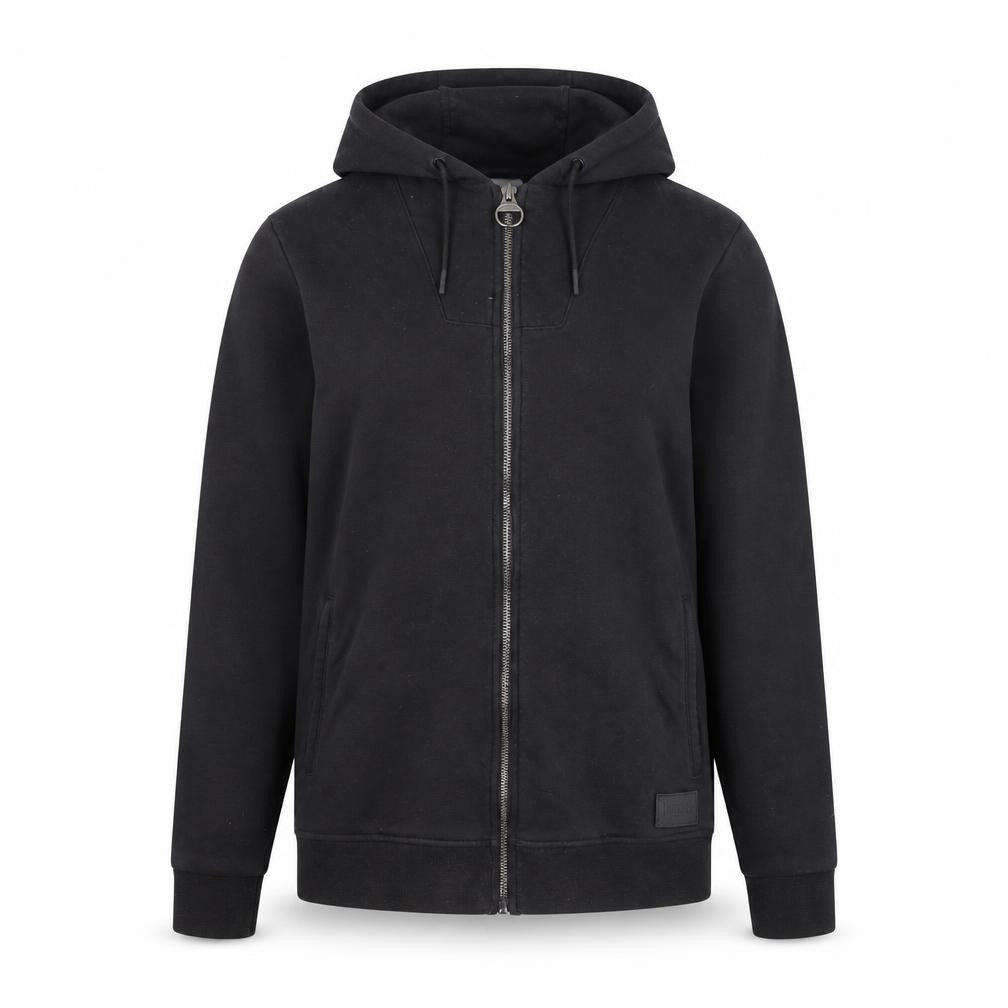 Unisex Adults UK 14 Regular Lonsdale Black Full Zip Hoodie