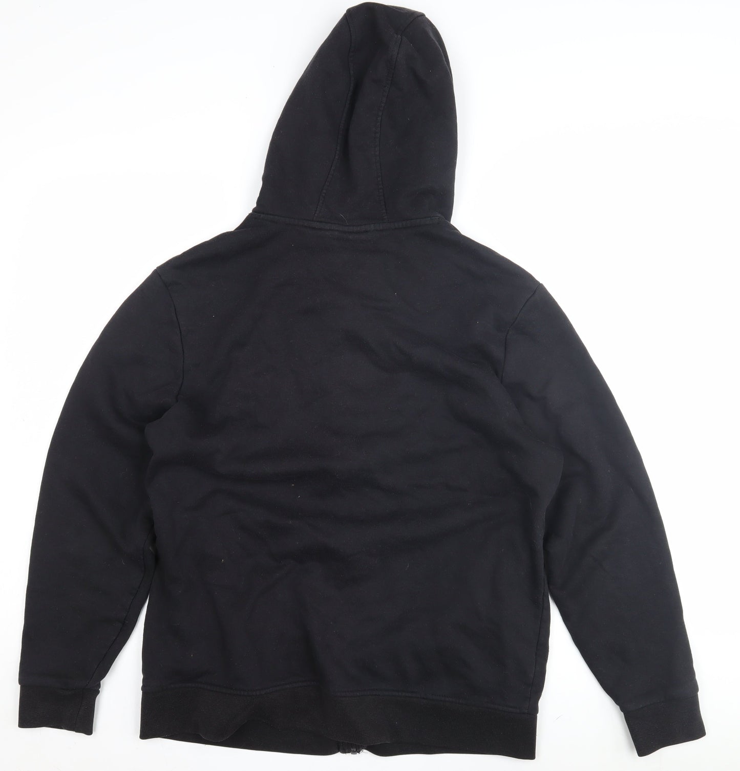 Unisex Adults UK 14 Regular Lonsdale Black Full Zip Hoodie