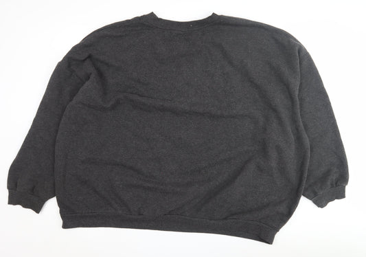 Disney George Bambi Unisex Black Pullover Sweatshirt Size 24