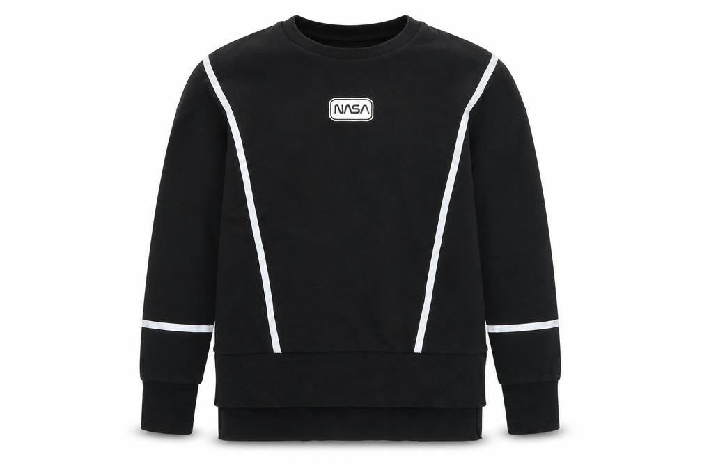NASA Mens Black XS Pullover Sweatshirt