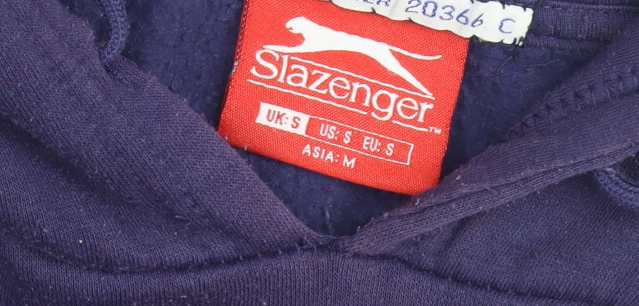 Slazenger Men's Purple Hoodie S Pullover with Logo