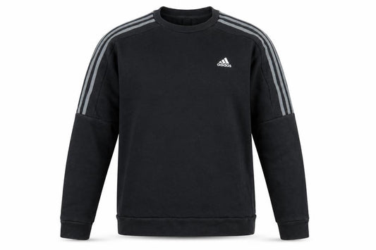 Mens UK M Regular adidas Black Pullover Sweatshirt