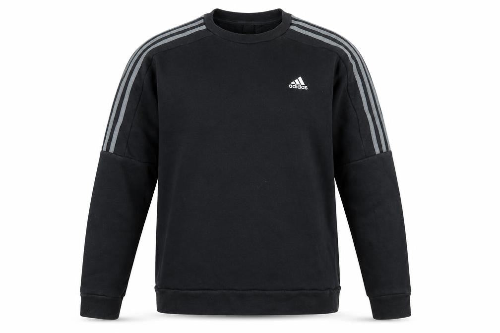 Mens UK M Regular adidas Black Pullover Sweatshirt