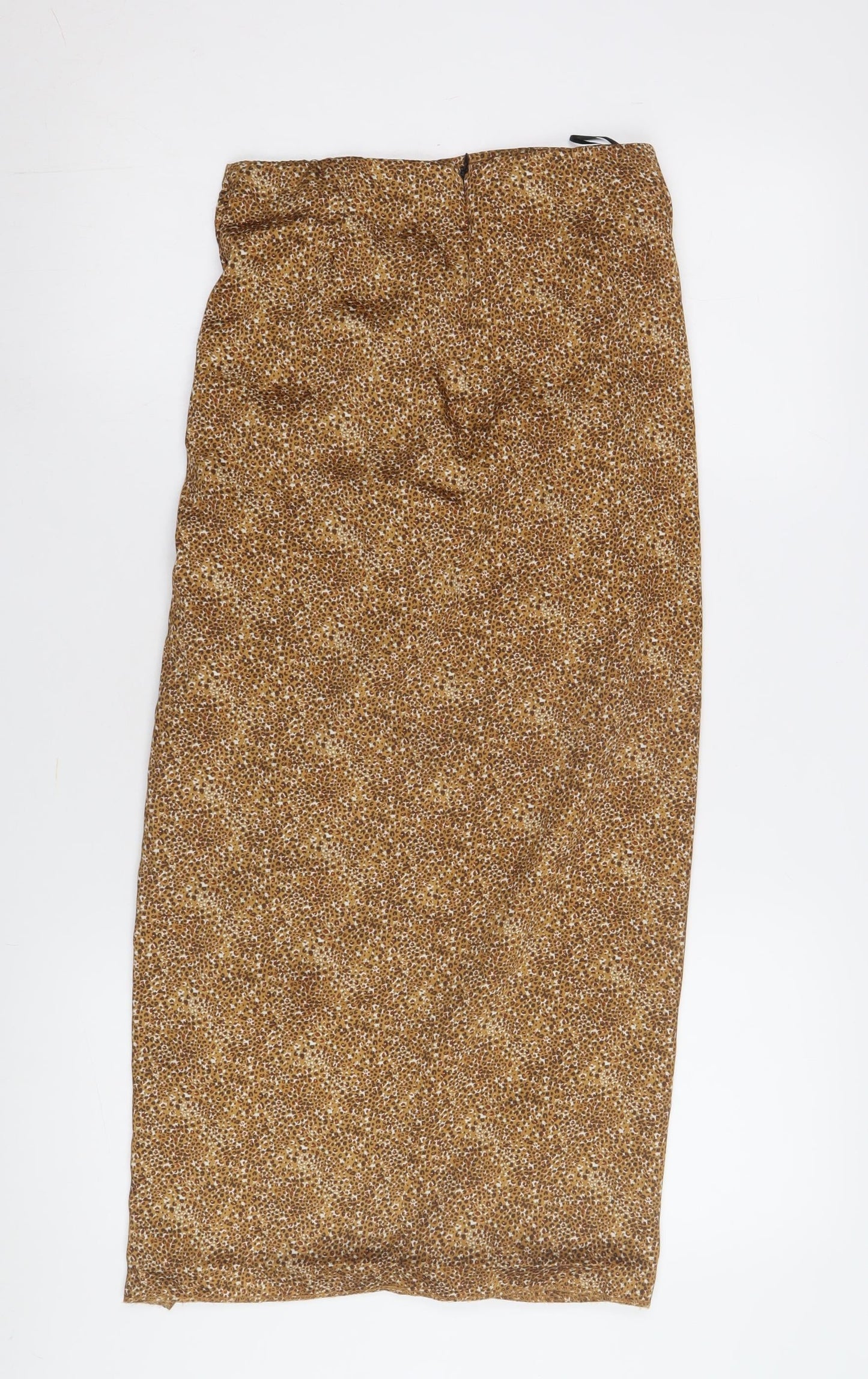 Zara Women's Brown Animal Print Midi Skirt - XS