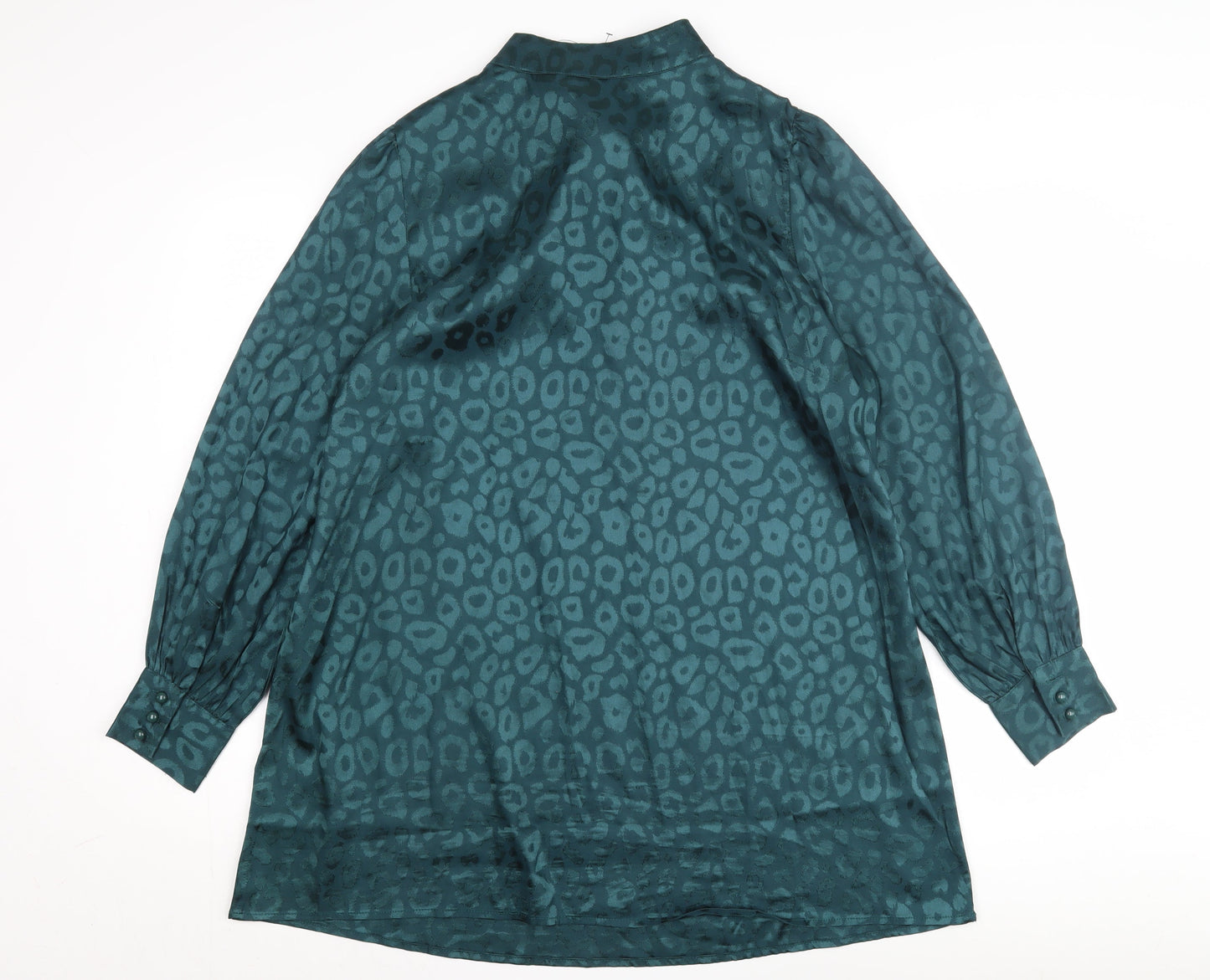 Yours Women's Green Animal Print Dress Size 16
