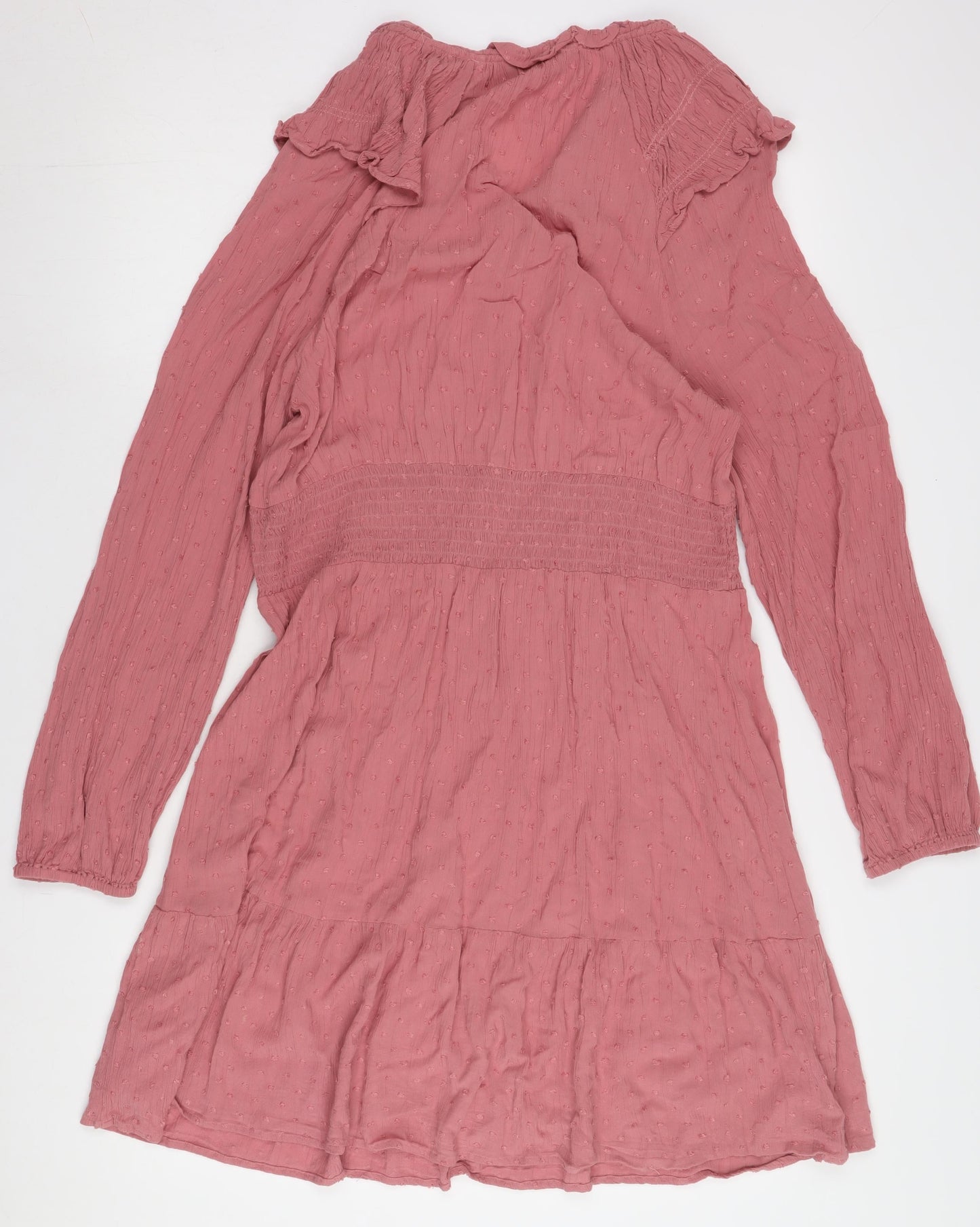 Marks and Spencer Women's Pink Short V-Neck Dress
