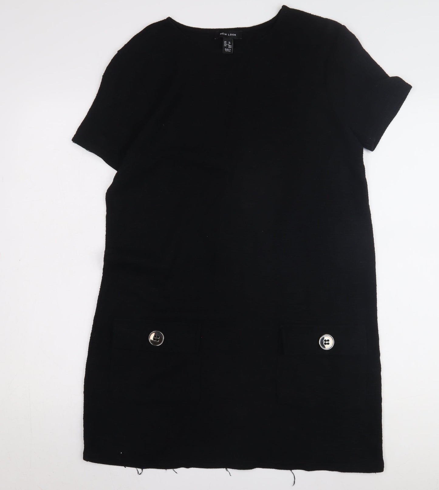 New Look Women's Black Shift Dress Size 10
