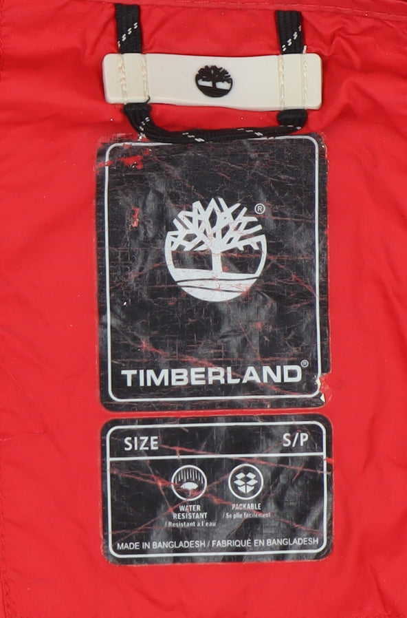 Timberland Men's Red Windbreaker Jacket S