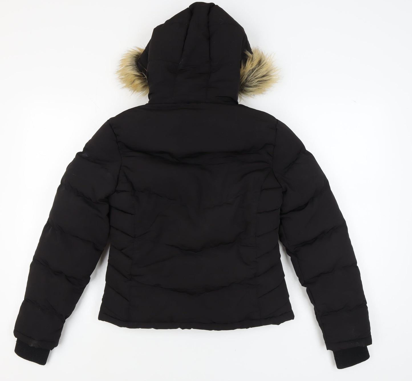 SoulCal & Co Women's Black Puffer Jacket UK Size 6