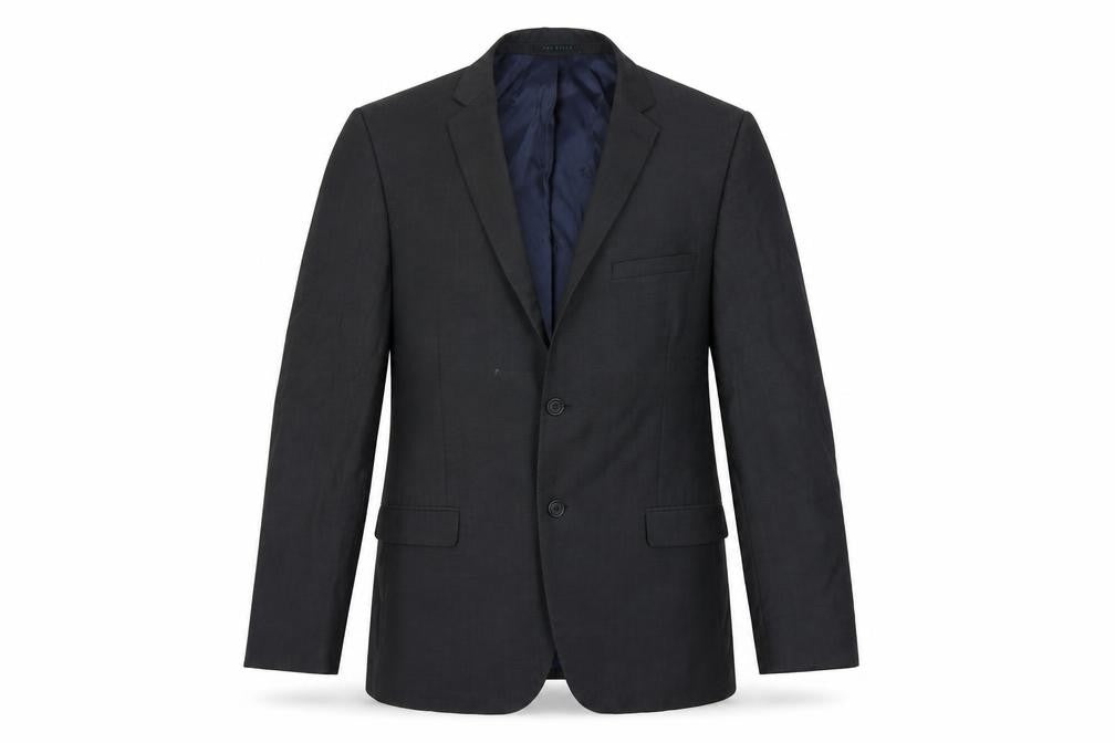 Mens 40 Chest Regular Ted Baker Grey Two-Button Blazer